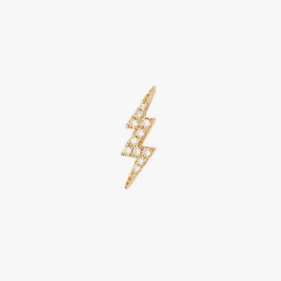 DIAMOND BOLT STUD - ANINE BING - SOLID 14K GOLD - Picture 2 of 2